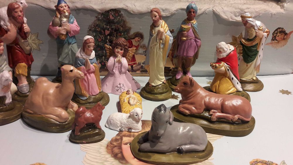 Figurki do szopki bożonarodzeniowej. 12 cm.