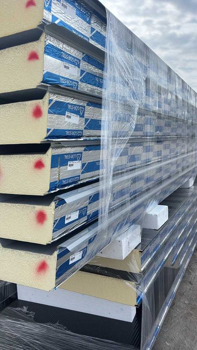 Płyty warstwowe II gatunek PIR – ścienne i dachowe, 40-160mm