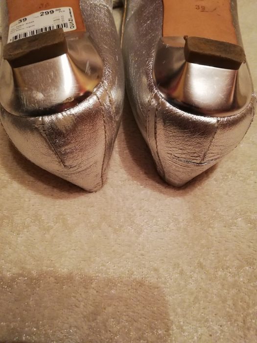 Buty damskie, rozm 39, Quazi, srebrne