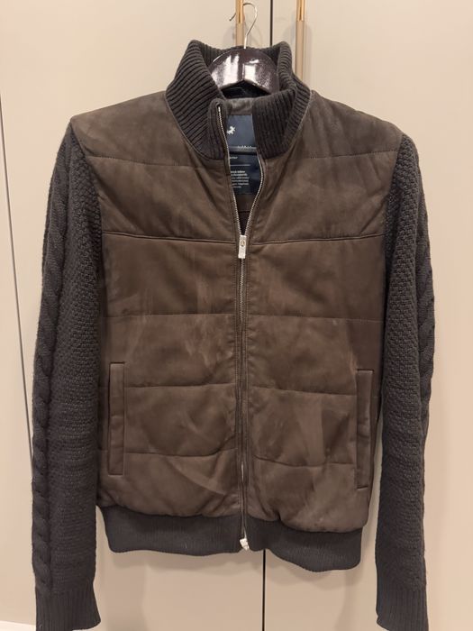 Куртка бомбер tombolini натуральгая кожа наппа