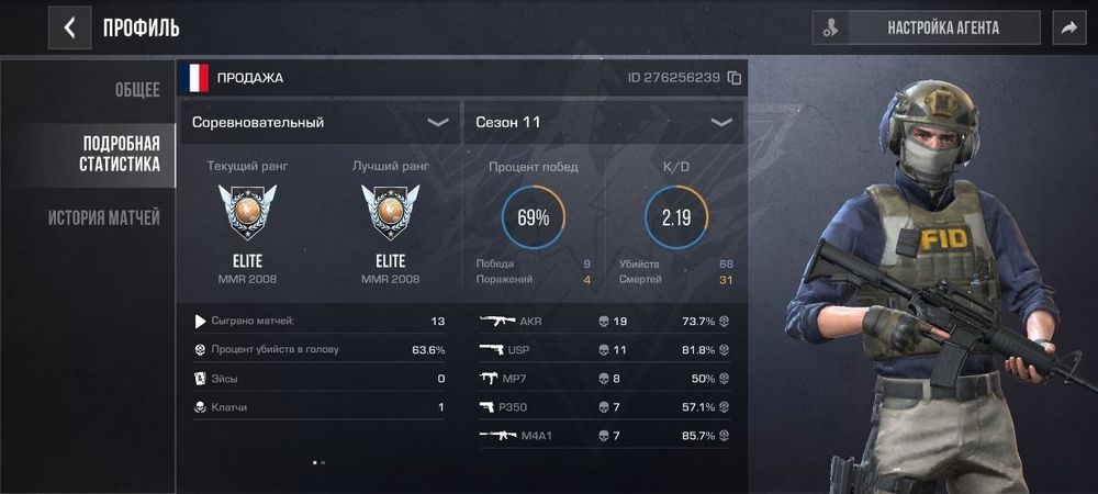 Аккаунт в стандофф