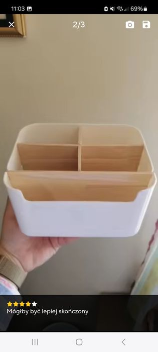 Organizer na biurko do łazienki do kuchni