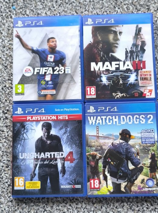 Conjunto de 4 jogos PlayStation 4