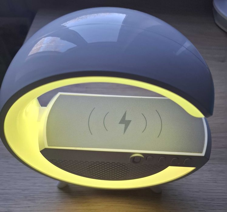 Głośnik RGB Google Bluetooth Ładowarka Indukcyjna