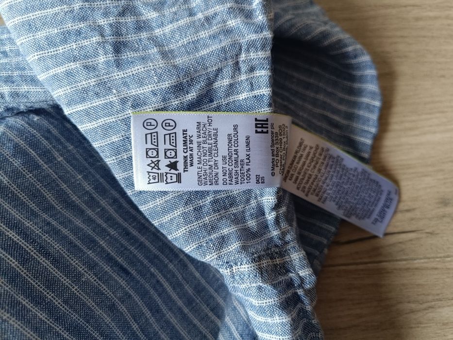 Koszula 100% len Marks & Spencer rozmiar 3XL  XXXL