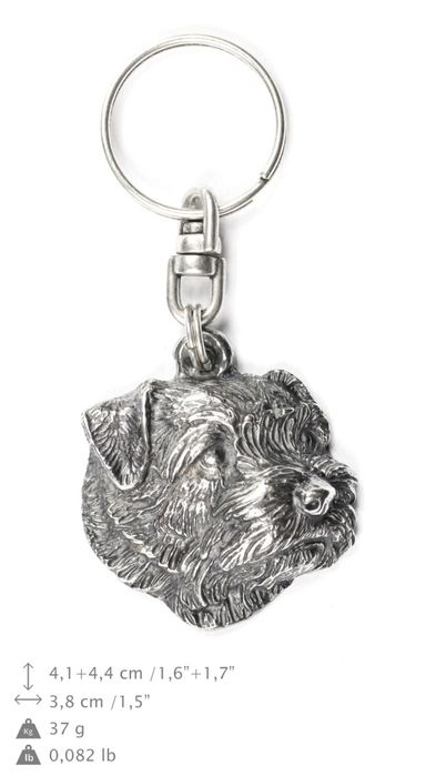 Norfolk Terrier brelok do kluczy posrebrzany Art-Dog