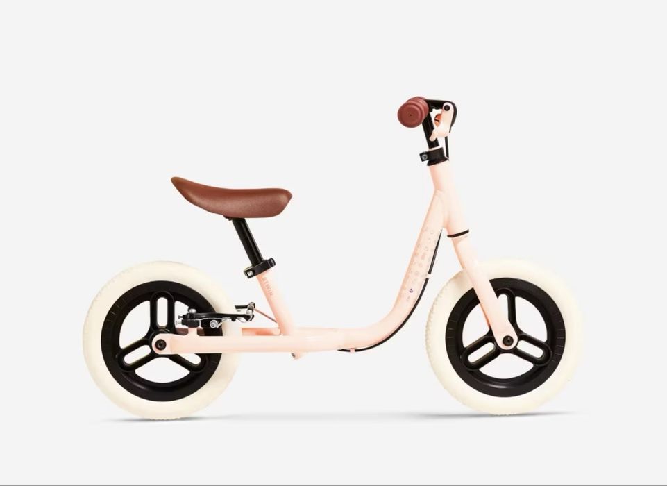 Bicicleta de aprendizagem rosa, B'twin (decathlon)