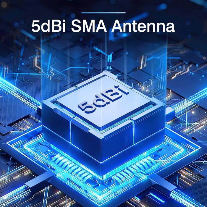 ElecMoga karta sieciowa WiFi 2.4 / 5GHz USB 3.0 Adapter PC 1300 Mbps