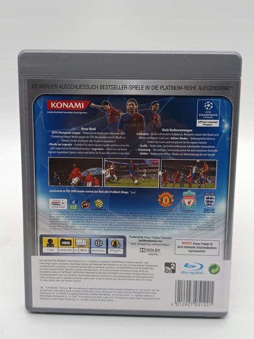 pro evolution soccer 2009 sony playstation 3 (ps3)