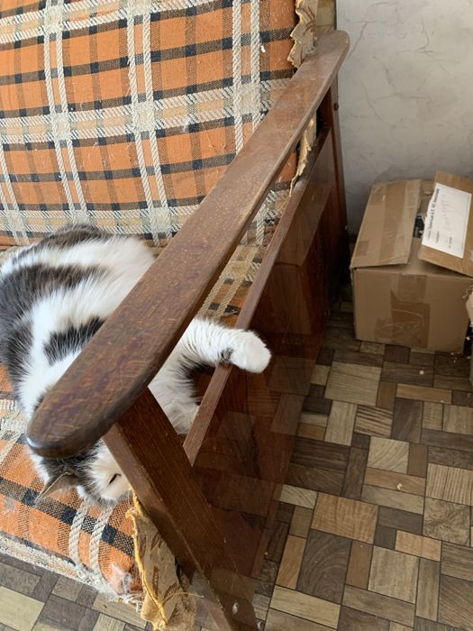 Дерево, раскладной диван, под перетяжку