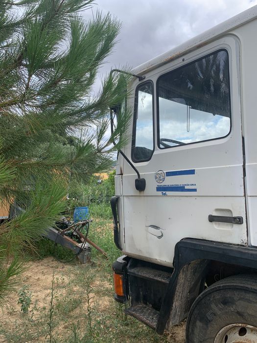 Man 19 com báscula e grua mafra