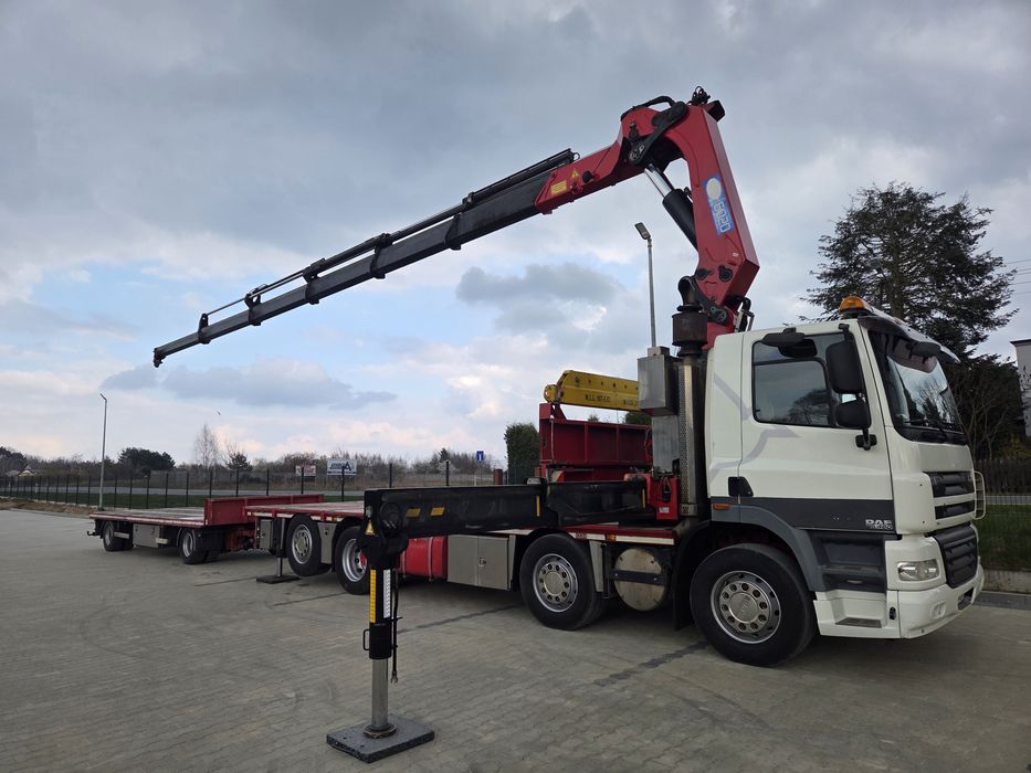 Samochód ciężarowy DAF FAX CF 95,  HDS  HMF 6020 OK 6 , Przyczepa  Draco XAS 220