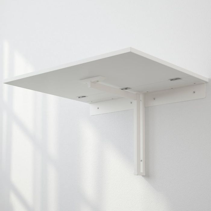 Mesa rebatível para parede, branco, 74x60 cm