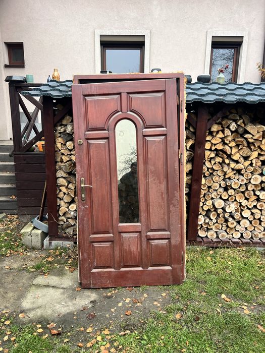 Drzwi drewniane wejściowe