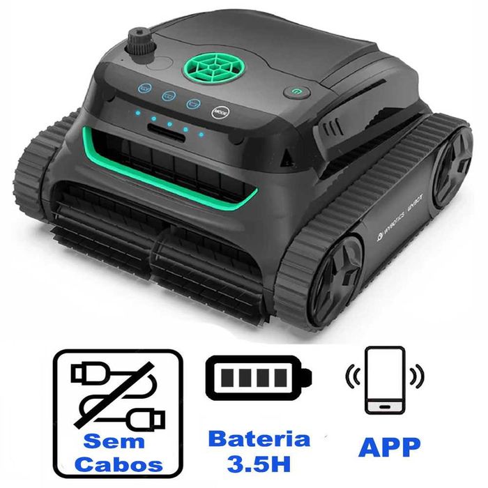 Robot de Piscina a Bateria Fundo, Paredes e Linha de Água - E-tron i30