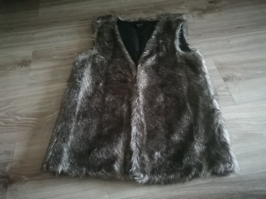 Bezrękawnik kamizelka futerko S/M