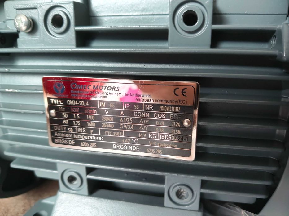 Silnik elektryczny nowy - Omec Motors , typ OMT4-90l-4