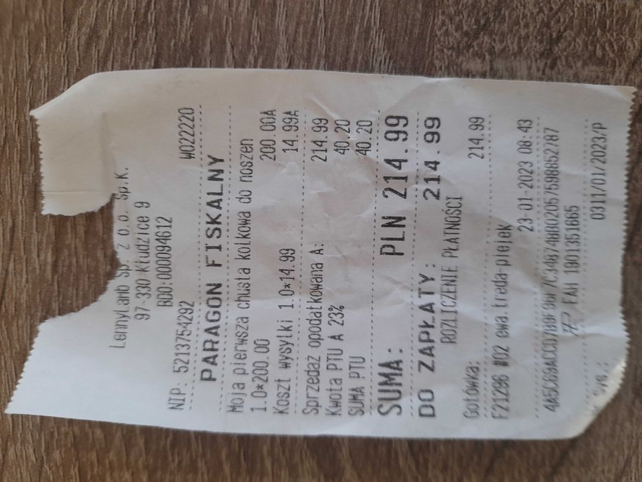 Chusta kółkowa nowa