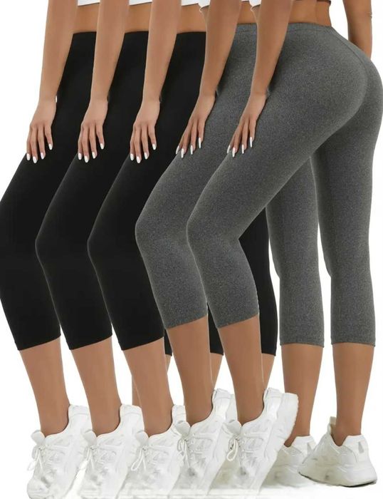 5 par damskie leginsy M