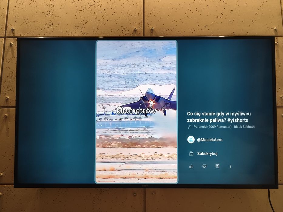 Samsung 58cali w idealnym stanie