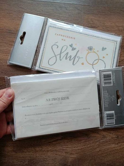 Zaproszenie ślubne zestaw