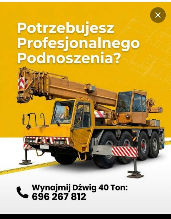 Usługi Dźwigiem 40ton Częstochowa