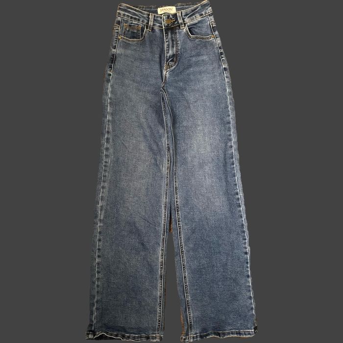 Джинси темно-сині, прямі