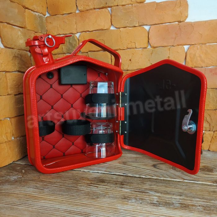 Мини бар из канистры, каністра бар, подарункова каністра для бутилок