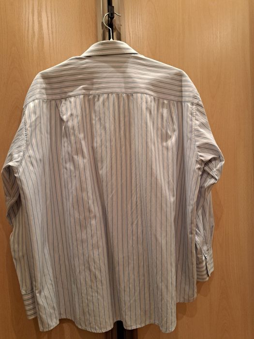 Elegancka koszula męska do garnituru rozm. 176-182 (45) długi rękaw