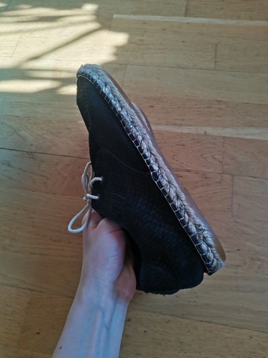 Wygodne espadryle czarne 40