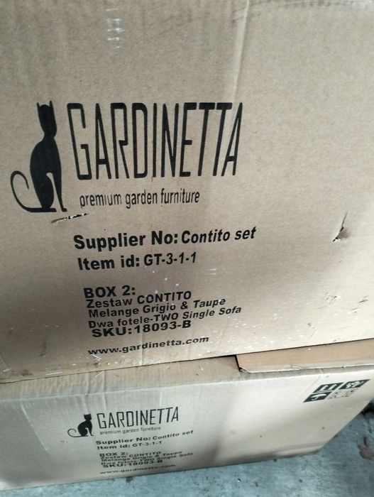 Meble Ogrodowe z Technorattanu Gardinetta Contito Technorattan
