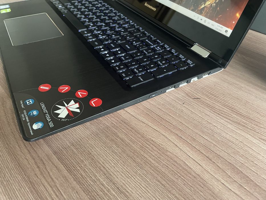 62.Ігровий ноутбук-планшет Lenovo Yoga/FullHD IPS/Core i7-6500/RAM 8GB/256SSD/Intel HD+GeForce GT 940M 2 GB