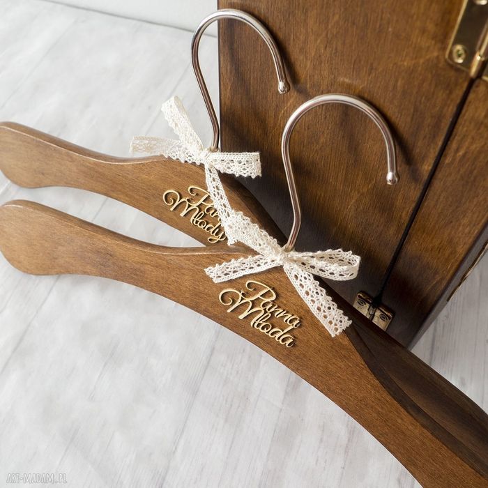 Wieszaki Ślubne Pan Młody Panna Młoda
