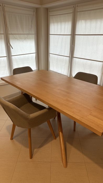 Mesa de jantar retangular Arnaiz (180×90 cm), SKLUM, madeira