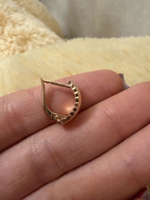 Золоті сережки серьги золотые Столична ювелірна фабрика