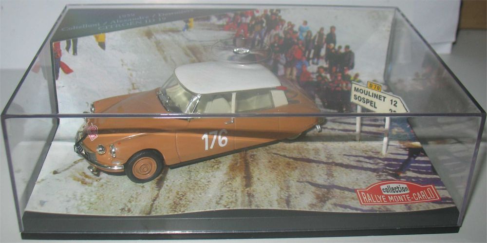 Vitesse Citroën ID 19 – Vainqueur Monte Carlo 1959 – Échelle 1/43 – Métal
