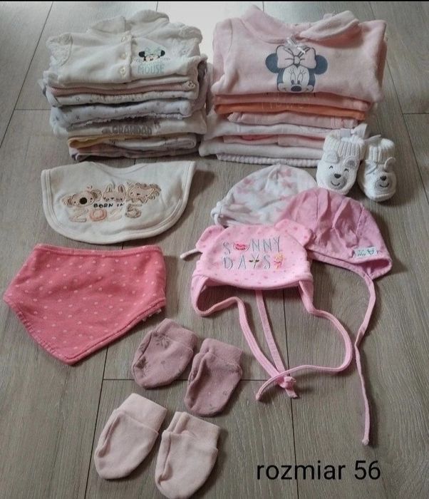 Paczka ubranek dla dziewczynki rozmiar 56