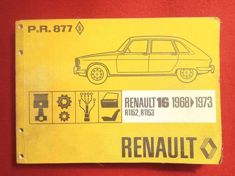 Renault 16 - Catálogo de peças originais