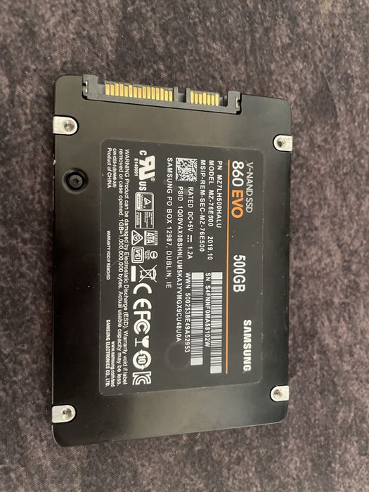 SSD Samsung 860 evo 500gb