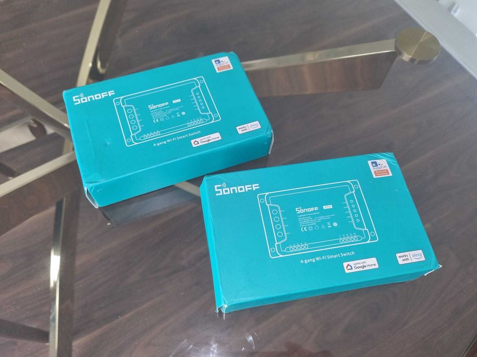 Sonoff 4CH - Interruptor WiFi RF 4 Canais Inteligente  (conjunto de 2)