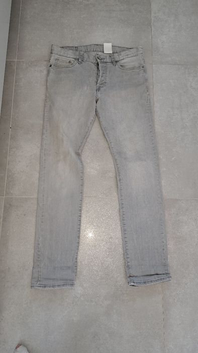 Szare dżinsy spodnie h&m 31/32