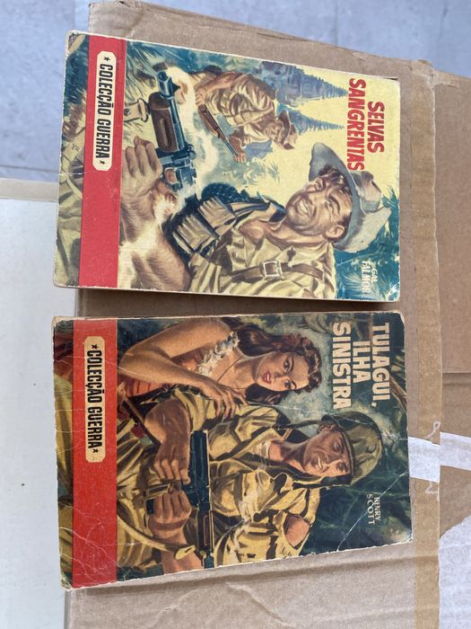 Livros de bolso Policiais, guerra FC antigos