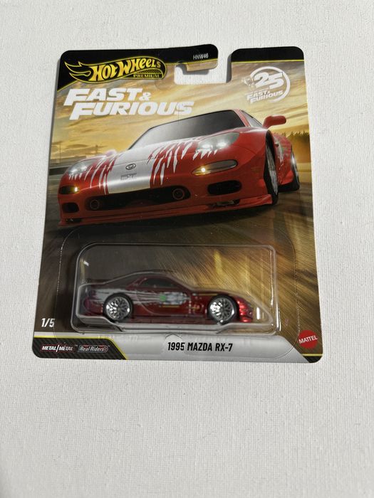 Hot wheels premium 1995 mazda rx-7 fast&furious chase