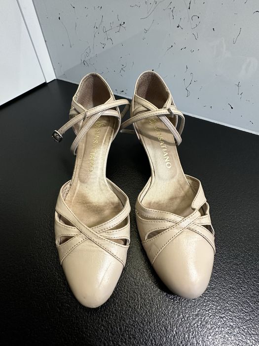 Buty taneczne do ślubu Sensatiano kolor beżowy 37