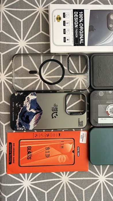 Чехол та захисне скло на Iphone 15 pro max