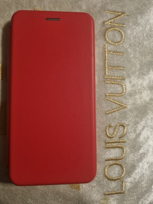 Futerał magnetyczny etui na telefon S21 czerwony