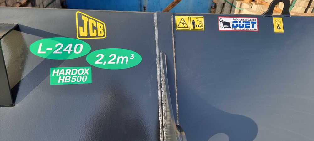 łyżka szufla łopata dieci manitou 2,2m3 objętościowa jcb jlg case 526