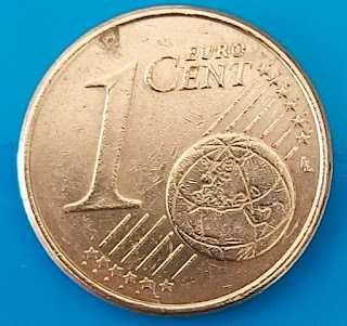 1 Cêntimo de 2002 letra D da Alemanha