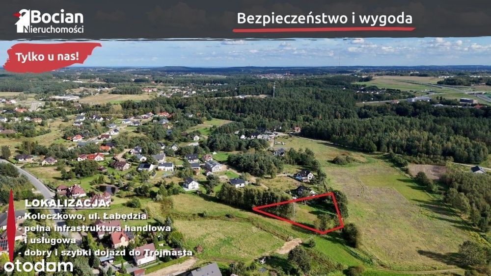 Malownicza, płaska, uzbrojona działka- Koleczkowo! - Więcej