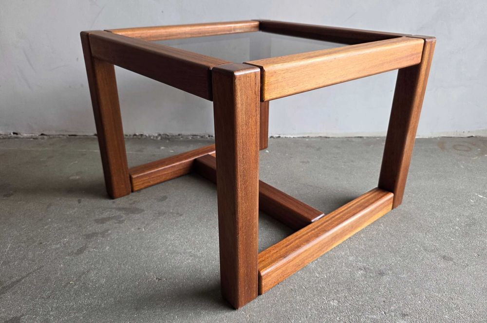 Stolik kawowy Mid-Century Modern,lite drewno.Lata 60